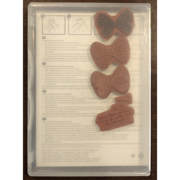 Stampin’ Up Butterfly Prints Cling Mount Stamp Set Love Nature Smiles Bliss Joy - Picture 2 of 3